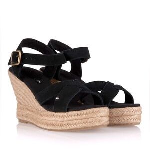 Superdry Isabelle Espadrille Wedge Sandal in black